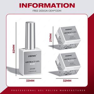 JTING Nouvelle Tendance Gel de Base Transparent Effet Dentelle Noir/Blanc Gel Abstrait pour Ongles Gel UV/LED pour Nail Art Vente en Gros Vernis à Ongles Personnalisé - Product Image 6