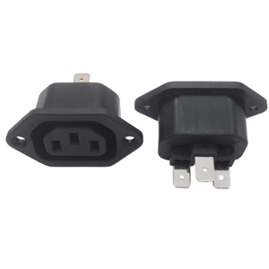 AC <strong>Electrical</strong> Plug Female 3pin C13 10A 250V IP44 Plastic Material with EU Standards - Product Image 1