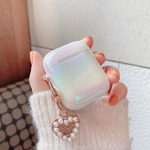 3D Love Pearl Shell พวงกุญแจเคสใส่หูฟังแบบแข็งสีรุ้ง,เคสสำหรับ Apple <span class=keywords><strong>Airpods</strong></span> 1 2 3 <span class=keywords><strong>Pro</strong></span> ครอบหูฟังไร้สาย - Product Image 2