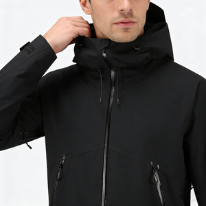 Giacca Antivento Impermeabile in Nylon Elastico Leggero di Alta Qualità Personalizzata OEM per Arrampicata ed Escursionismo con Cappuccio Regolabile - Product Image 4