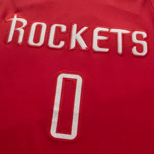 2022/23 Houston Nieuwe Seizoen Raketten 0 Russell Westbrook 13 James Harden Gestikt Basketbaltrui