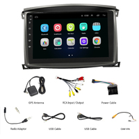 Autoradio Android 15 pour Toyota Land Cruiser LC100 2002-2007, navigation GPS, écran OLED à écran partagé, lecteur