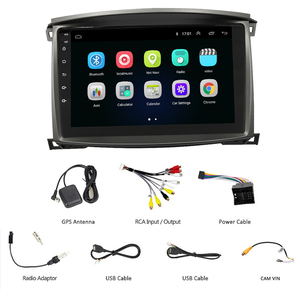 Autoradio Android 15 pour Toyota Land Cruiser LC100 2002-2007, navigation GPS, écran OLED à écran partagé, <span class=keywords><strong>lecteur</strong></span> - Product Image 3