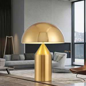 Lampe de table en métal en forme de champignon, design moderne, luxe léger, créatif, design nordique, distinctif, décoratif, protection des yeux, pour salon - Product Image 1