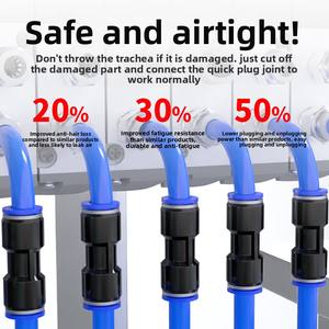 Connecteur rapide de tuyau d'air en PU <span class=keywords><strong>joint</strong></span> bout à bout en plastique droit pneumatique pour raccords 4/5/6/8/10/12/14/16 - Product Image 2