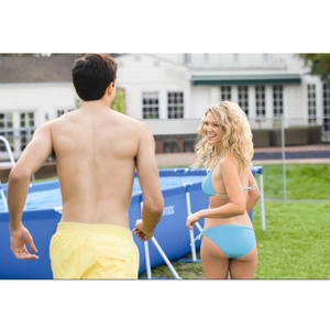 450*220*84Cm 7127l <span class=keywords><strong>Intex</strong></span> 28273 Rechthoekig Stalen Metalen Frame Zwembad Eenvoudig Opgezet Zomerfamiliezwembad Boven Het Grondzwembad - Product Image 4