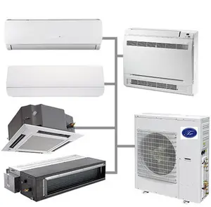 Multi Zone Split Air Conditioners Inverter R410a Light Commercial Central Air Conditioning HVAC Cassette Ducted Ac Unit