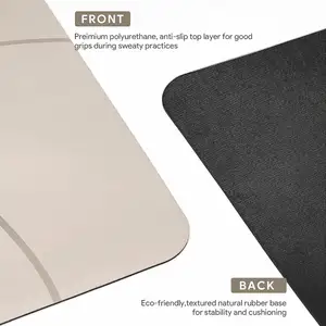 Best Selling Natural Rubber Yoga Mat Eco Friendly Absorb Sweat Anti-slip Pu Rubber Yoga Mat Custom Service