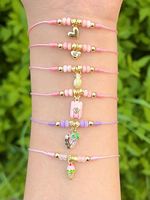 Bracelet tennis ajustable en acier inoxydable plaqué or 18 carats, étanche, avec lettre A-Z et zircon carré, bijou fantaisie pas cher