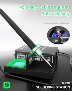 Station de soudage MECHANIC T12 <span class=keywords><strong>PRO</strong></span> 75W, <span class=keywords><strong>fer</strong></span> à <span class=keywords><strong>souder</strong></span> thermostatique à chauffage rapide pour la réparation de cartes mères BGA PCB - Product Image 5