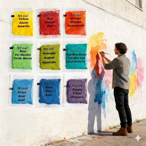 Set di 9 Coloranti Organici Art+soul - Pigmenti Non Tossici per Murales, Ceramica, Lavorazione del Legno e Fai-da-Te - Product Image 1