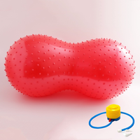 Ballon de yoga en forme d'arachide, gonflable en PVC, pour l'entraînement de l'équilibre, le massage et les exercices de points de pression