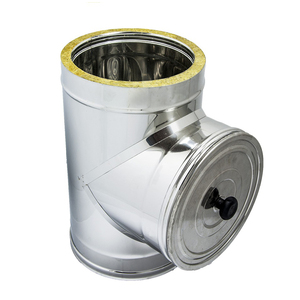 Módulo de Inspección Redondo de Acero Inoxidable 316/304 Hecho en Italia para Sistemas de Escape de Gases de Combustión y Chimeneas - Product Image 1