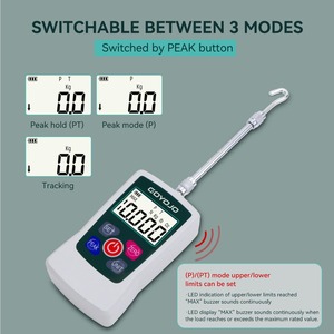 Jauge de force numérique 500N, mesureur de force de poussée et de traction, testeur de tension et de compression N Kg Lb Oz pour les tests de matériaux - Product Image 3