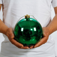 Boule de Noël de 15 cm, grande, incassable, multicolore, pour décoration d'arbre de Noël, ensemble cadeau pour affichage festif