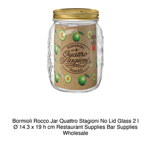 Bormioli Rocco 4 Stagioni Glass Jar, 2 L, H 19 cm, Ø 14.3 cm, without Lid - Product Image 2