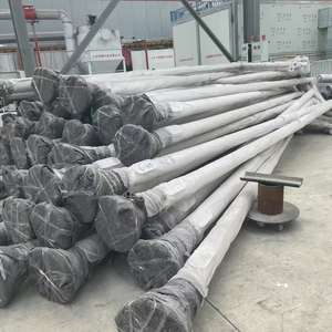 Poste de doble brazo, precio inteligente, doble brazo, Metal, aluminio, eléctrico, 6m, 8m, iluminación, poste de luz de calle de acero galvanizado usado - Product Image 3