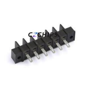 MX25HM-7.62-06P-BK01-Cu-S-A Barrier <b>Terminal</b> <b>Block</b> Through hole Component (THT),P=7.62mm <b>Connector</b> Two Sides 7.62mm 1x6P 6P - Product Image 2