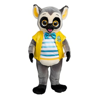 Shengye nouveau Commercial Cosplay gris lémurien mascotte marque publicité Promotion fête Animal dessin animé personnage Costume adultes costumes