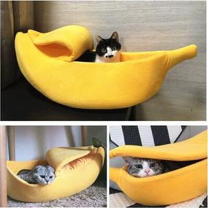 Cuccia per Animali Domestici a Forma di Banana in Cotone Caldo Invernale per Gatti, Chinchilla e Altri Animali - Product Image 6