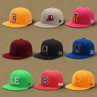 Topi Trucker Bordir Logo Huruf Custom Grosir 100% Katun 5 Panel Mesh Cap Premium Polos Snapback Flat Brim Baseball