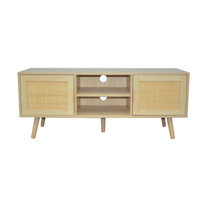 Living Room Furniture Popular Antique Rattan Door Design TV Stand Cabinet Table