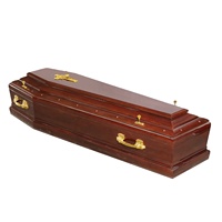 Ataúd Ecológico Biodegradable de Estilo Europeo Personalizado para Funerales, Venta al por Mayor, Uso para Adultos, Capacidad de 220 Pulgadas Cúbicas