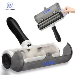 Manico rimovibile solido ABS in materiale autopulente riutilizzabile <span class=keywords><strong>Pet</strong></span> rullo spazzola per cani <span class=keywords><strong>Pet</strong></span> gatto peli peli di pelliccia spazzola a rullo - Product Image 1