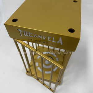 OEM ODM özel Logo altın ekran VIP Metal akrilik LED gece kulübü Bar için şampanya şişesi sunum kafes - Product Image 6