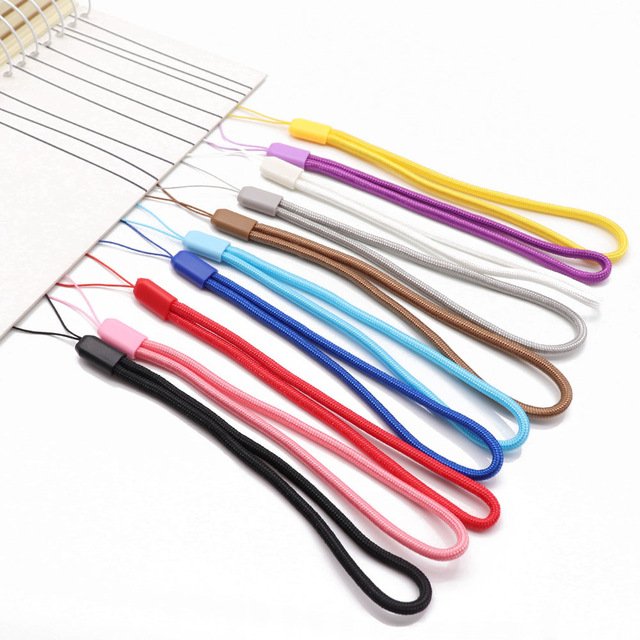 Wholesale Nylon Mobile Phone Lanyard Wrist Strap USB Flash Drive Colorful Short Lanyard Flashlight Mobile Phone Wrist Strap