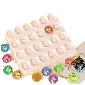Moule de moulage en silicone YS réutilisable pour pendentifs de fleurs et plantes, pour la fabrication de porte-clés et bijoux en résine époxy, couleur personnalisée, emballage sur mesure - Product Image 1