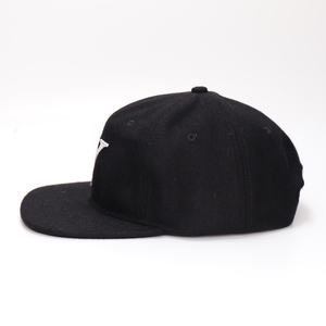 Casquette Snapback en laine, logo brodé personnalisé, casquette non structurée - Product Image 3