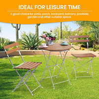 Mobilier d'extérieur Table à manger d'extérieur pliable Petite table et chaise en aluminium Chaises de pique-nique en plastique pour loisirs