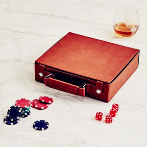 Cá nhân tan PU da Poker thẻ sàn chip dices trò chơi thiết lập hộp - Product Image 2