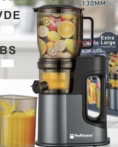 Extractor de Jugos Hoffmans HM-641 de 400W con Motor DC 2 en 1 para Hogar y Negocio, Prensado en Frío con Tolva Grande de 130mm - Product Image 6