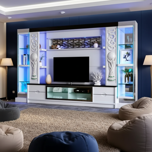 Mueble de <span class=keywords><strong>TV</strong></span>/Mesa de Centro/Mueble para Vino con Diseño de <span class=keywords><strong>Fútbol</strong></span> 2026 Personalizable, Muebles de Madera para Sala de Estar, Producción en Masa - Product Image 1