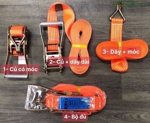 Tendeur d'arrimage de cargaison à cliquet haute résistance de 3 tonnes le plus vendu outil fiable et durable de 5 cm de large pour un chargement sécurisé - Product Image 4