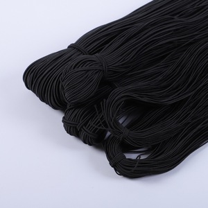 Pasokan langsung pabrik 1-4mm tali lateks elastis tinggi tali lilin hitam putih untuk celana dalam pita elastis untuk bagasi - Product Image 2