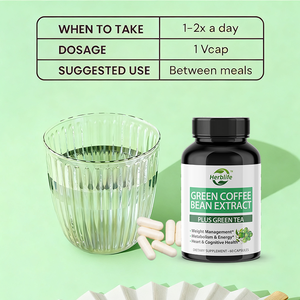 Cápsulas de Café Verde OEM ODM con Extracto de Té Verde - Apoyo para la Piel y el Corazón, Control de Peso, Energía Diaria, Vegano - Product Image 4