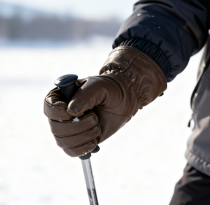 Şık Zarif Deri Su Geçirmez Parmak Arası PU Avuç İçi Unisex Eldivenler Kış Snowboard Kayak Bisiklet İçin Özelleştirilebilir - Product Image 3