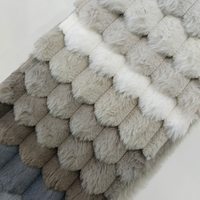 Rouleau de tissu en peluche rayé 100 % polyester tricoté, résistant à l'abrasion, de haute qualité, pour canapé et textile de maison épais