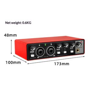 Carte son externe professionnelle USB BHA BH22 sans pilote pour diffusion en direct, instruments de musique, composition musicale, console de <span class=keywords><strong>mixage</strong></span> - Product Image 4