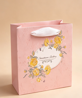 Ensemble de sacs cadeaux en papier à imprimé floral personnalisé, boîte rigide à couvercle mat de qualité supérieure, emballage pour bijoux, cosmétiques, cadeaux