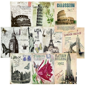 Famoso edificio de la ciudad Retro Vintage decorativo estaño Metal signo café Casa garaje hogar arte decoración hombre cueva - Product Image 1