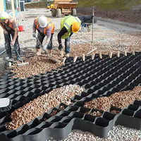 Géocell en HDPE alvéolaire haute résistance pour la stabilisation des sous-sols et la protection des pentes en construction extérieure avec garantie de 5 ans