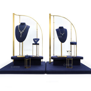 Juego de Exhibidores de Joyería de Lujo Shero Premium, Base de Resina con Forro de Microfibra, Color Personalizado para Anillos, Pulseras y Collares - Product Image 6