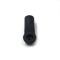 Composant usiné sur mesure en aluminium anodisé noir, pièce métallique tournée CNC OEM/ODM pour boîtier électronique