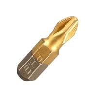 Embouts de tournevis cruciformes PH2 extra durs et antidérapants pour tournevis à percussion Outil antidérapant multifonctionnel 1/4 "revêtu de titane