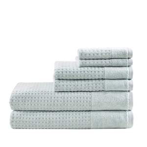 DB 6 Piece Cotton <b>Waffle</b> Jacquard Antimicrobial Bath <b>Towel</b> Set - Product Image 6