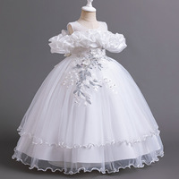 Nouvelle Robe de Demoiselle d'Honneur S2818R Rose Rouge à Épaule Unique, Manches Bouffantes Fleuries, Paillettes de Haute Qualité, Style Élégant